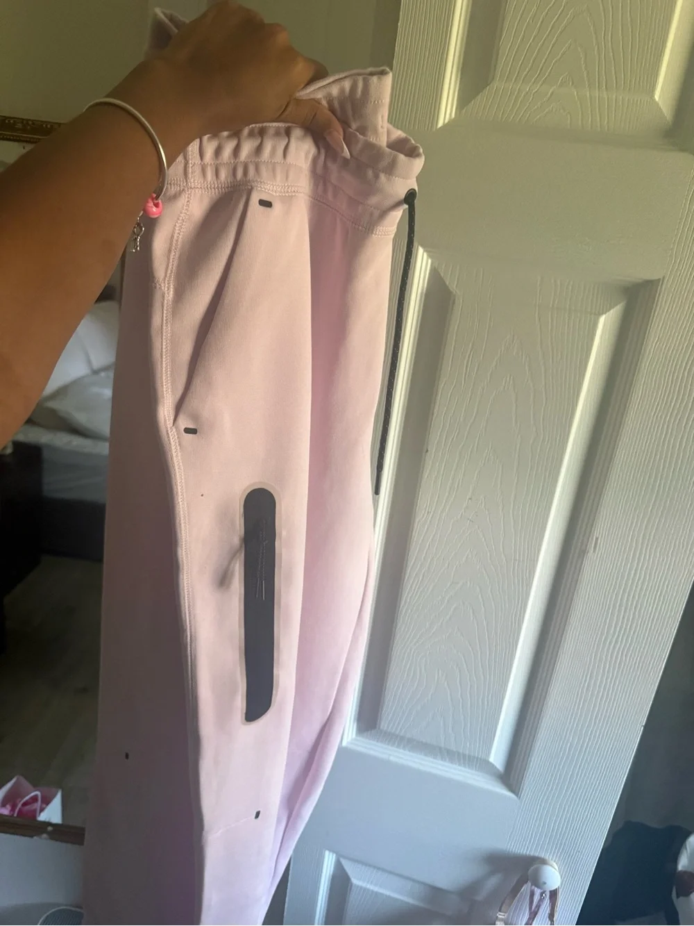 Nike Pink Crew-Neck Style Hoodie & Jogger Set